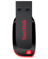 SanDisk Cruzer Blade 64GB USB 2.0 USB stick Sort Rød