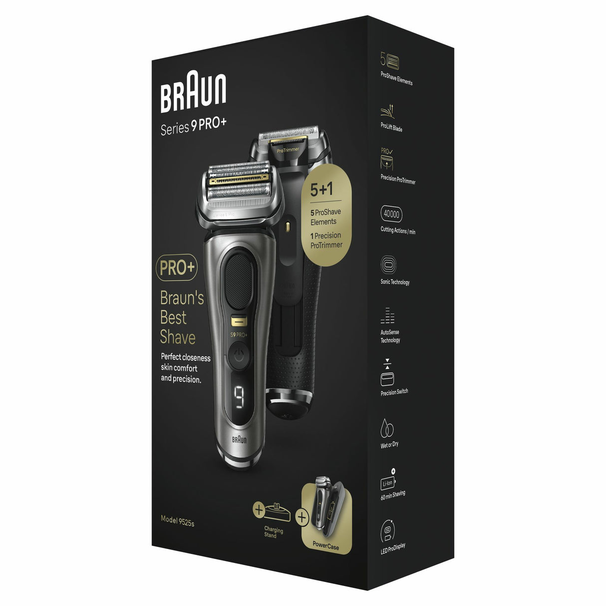 Braun Series 9 Pro+ 9525s wet & dry graphite Shaver