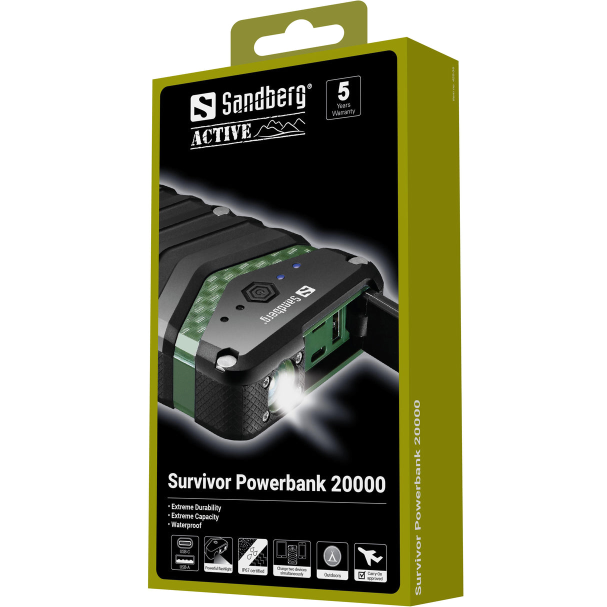 Sandberg Survivor Powerbank 20100