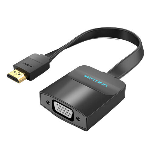 Vention 74345 videokabel adapter 0,15 m VGA (D-Sub) HDMI Type A (Standard) Sort