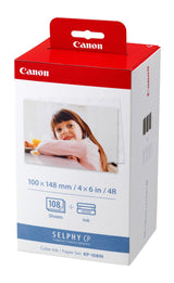 Canon KP-108IN Rød, Hvid