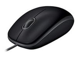 Logitech B110 Silent Optisk Kabling Sort