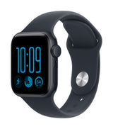 Apple Watch SE 3 GPS 40mm Midnight Aluminium Case with Navy Blue Sport Band - S/M
