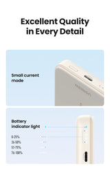 Ugreen Trådløs power bank 10000mAh 20Watt 1xUSB-C Hvid