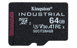 Kingston Technology 64GB microSDXC Industrial C10 A1 pSLC kort + SD-adapter
