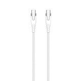 Gear Kevlar-Kabel Pro Usb-C 2.0 Med Metalhus Hvid 1,5m