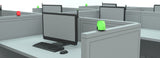 Kuando Busylight UC Omega - Presence, Ringer & Notification 'optaget' lys indikator til hovedtelefon Headset