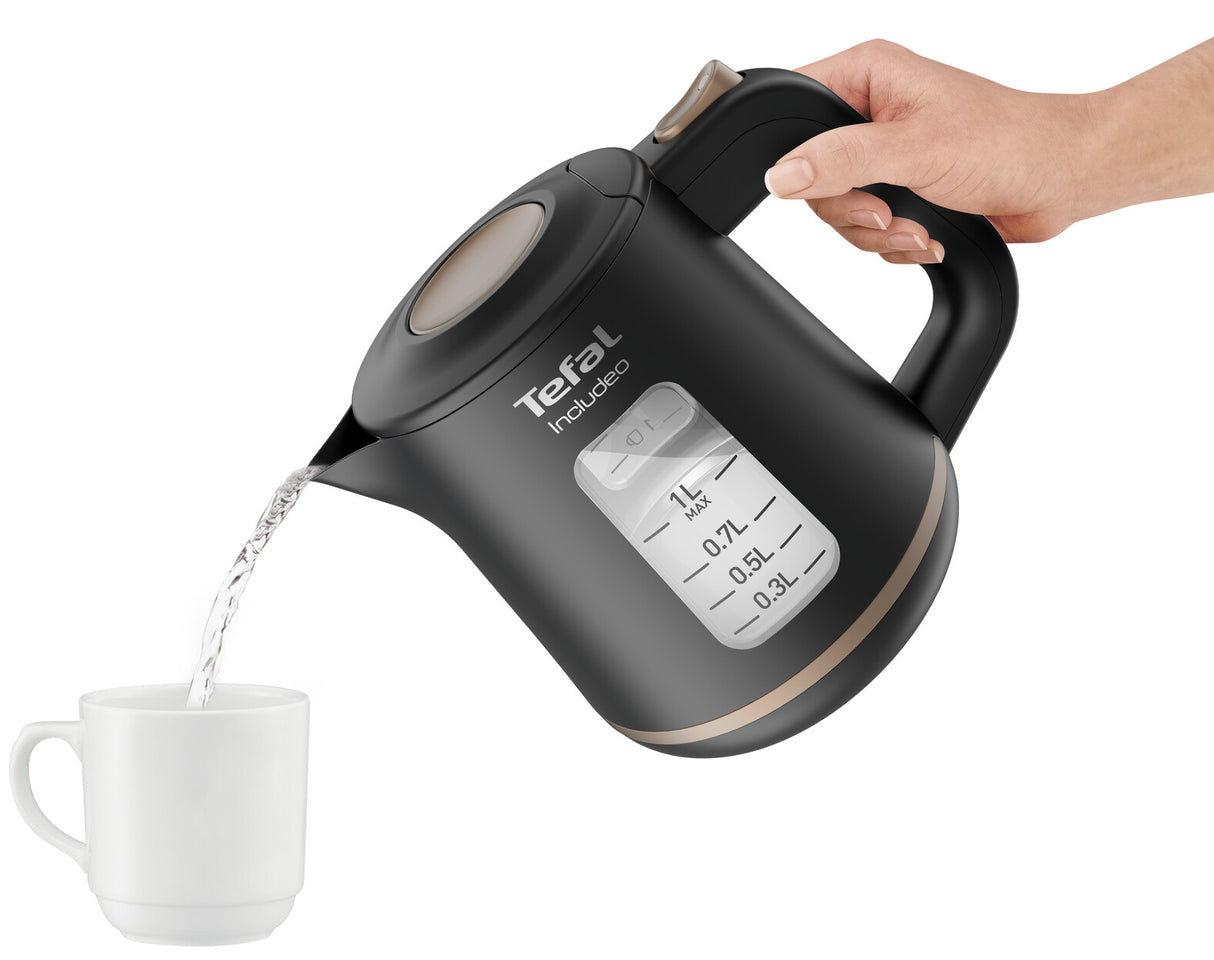 Tefal Includeo KI5338 elkedel 1 L 2400 W Sort