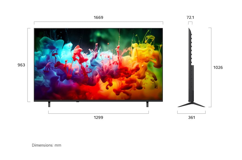 LG 75QNED7EB3A QNED Mini LED AI 4K Smart TV