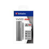Verbatim Vx500 2 TB USB Type-C 3.2 Gen 2 (3.1 Gen 2) Sølv