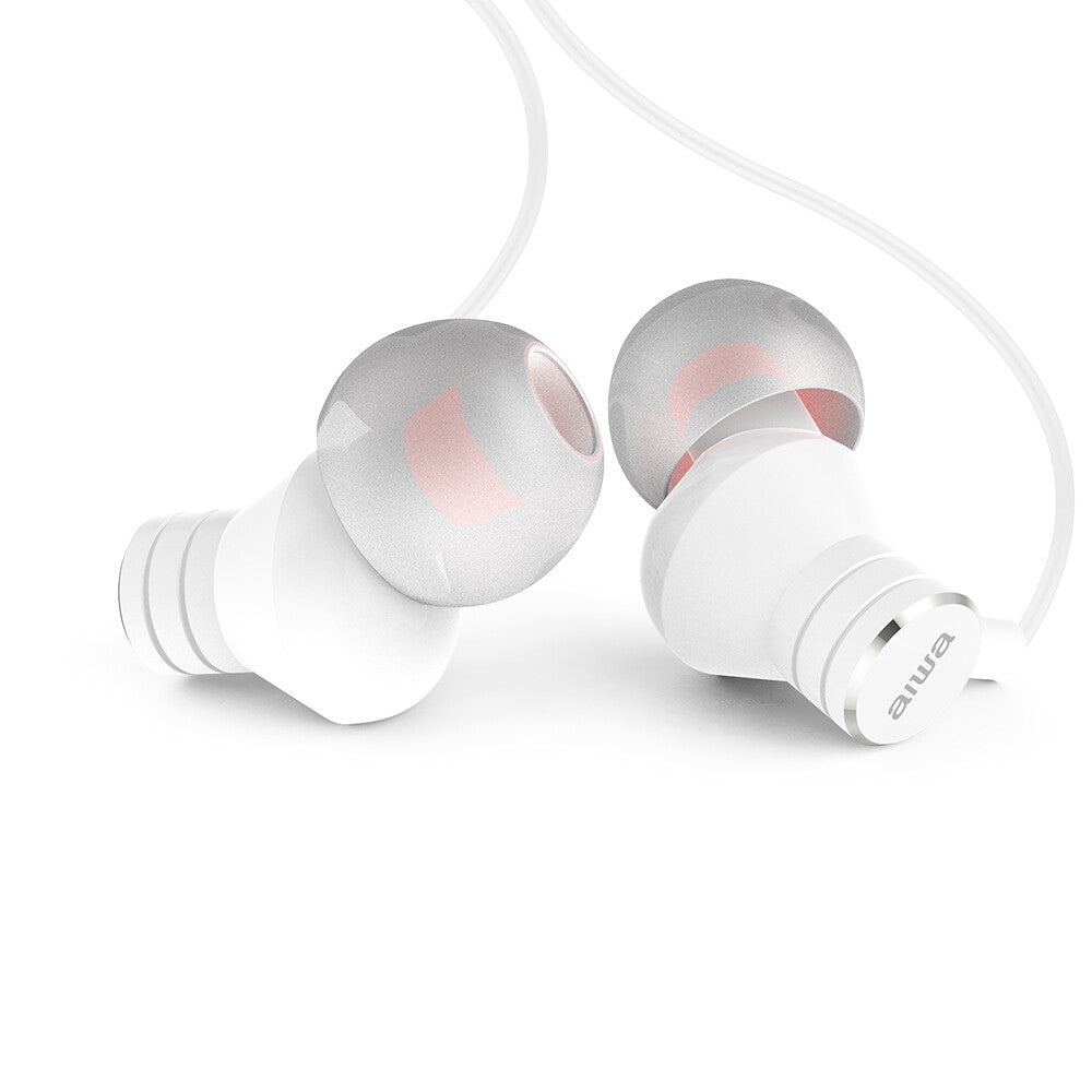 Aiwa ESTM-50WT hovedtelefoner/headset Ledningsført I ørerne Opkald/musik Hvid
