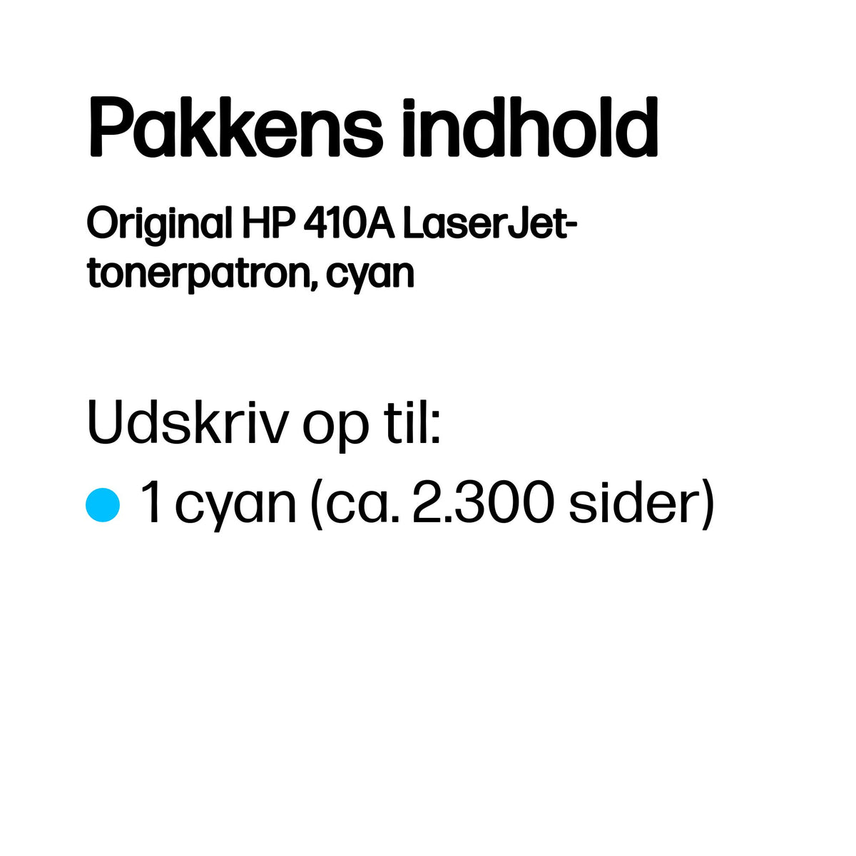 HP 410A Cyan 2300 sider Toner CF411A