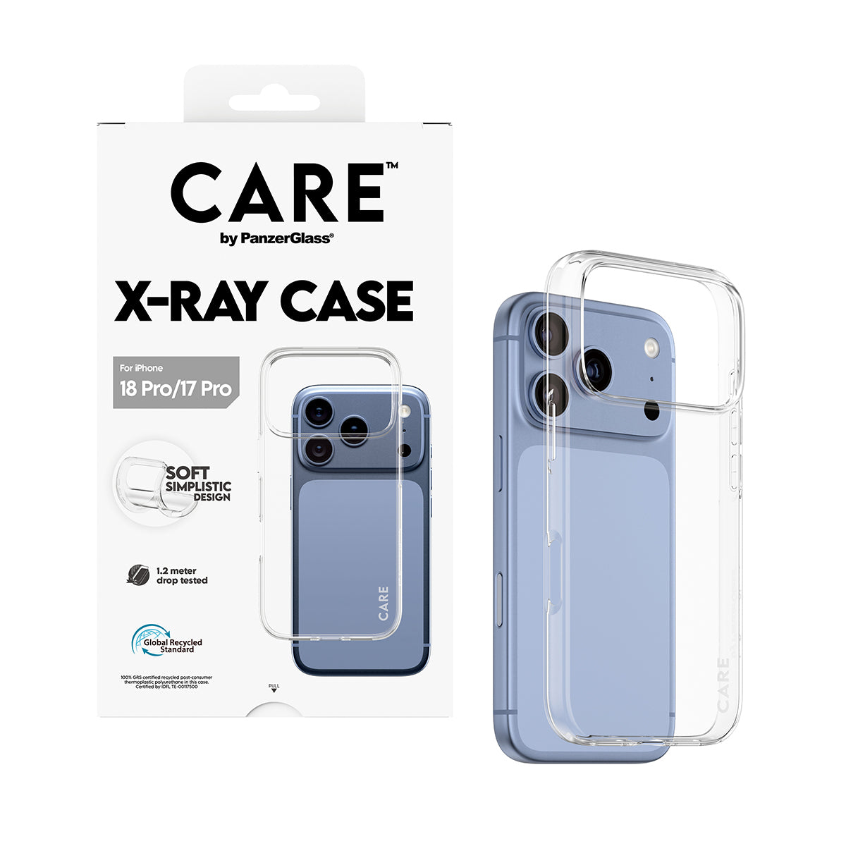 CARE by PanzerGlass X-Ray Beskyttelsescover Termoplastisk polyuretan (TPU) Apple iPhone 17 Pro, 18 Pro
