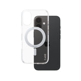 PanzerGlass CARE by ® Feature Case Transparent m. Sølv Kickstand & MagSafe iPhone 16