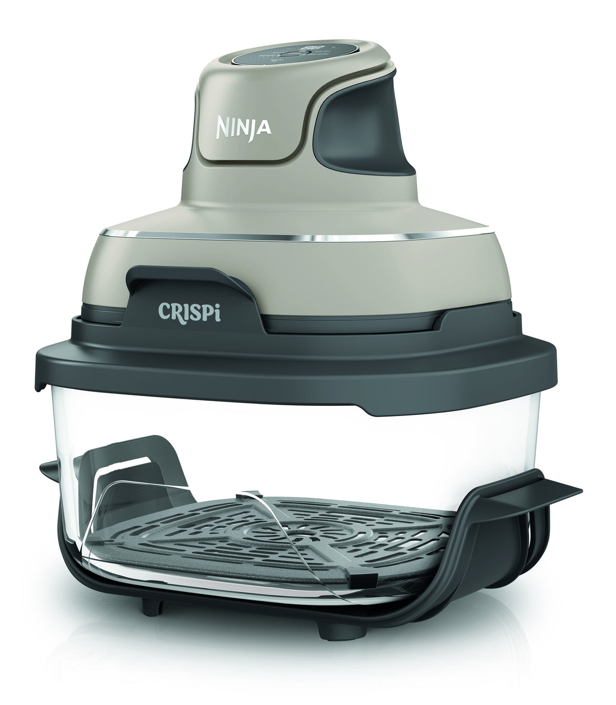 Ninja CRISPi Enkelt 4,5 L 1700 W Varmluftsteger Grå, Stenfarve, Transparent