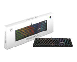 MSI FORGE GK320 RED tastatur Spil USB QWERTY US International Sort
