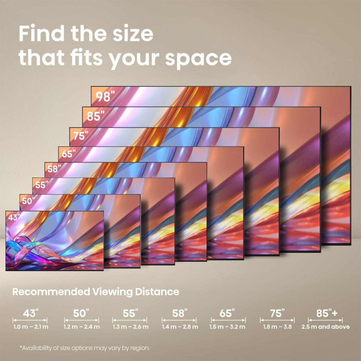 Hisense 55E7S 139,7 cm (55") 4K Ultra HD Smart TV Wi-Fi Sort 330 cd/m²