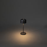 Konstsmide Lille mini sort bordlampe portable