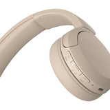Sony WH-CH520 Headset Trådløs Opkald/musik USB Type-C Bluetooth Opladningsstativ Cremefarvet
