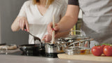 Tefal Duetto+ G719S734 Madlavningssæt Sølv Transparent
