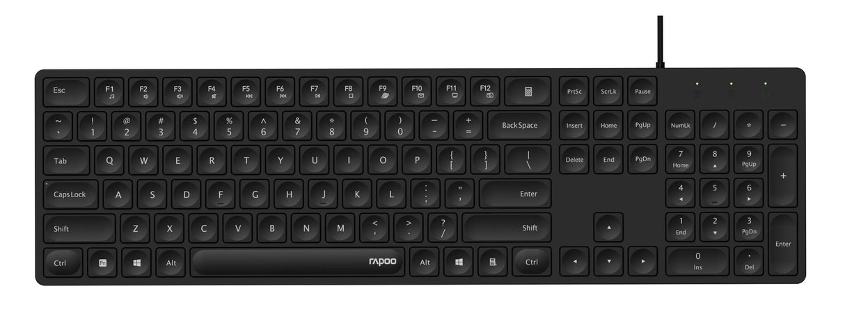 Rapoo NK8020 tastatur Universel USB QWERTY Sort