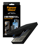 PanzerGlass ® 2-Way Privacy Skærmbeskyttelse iPhone 17 Pro | Ultra-Wide Fit m. Fastfit in-a-box