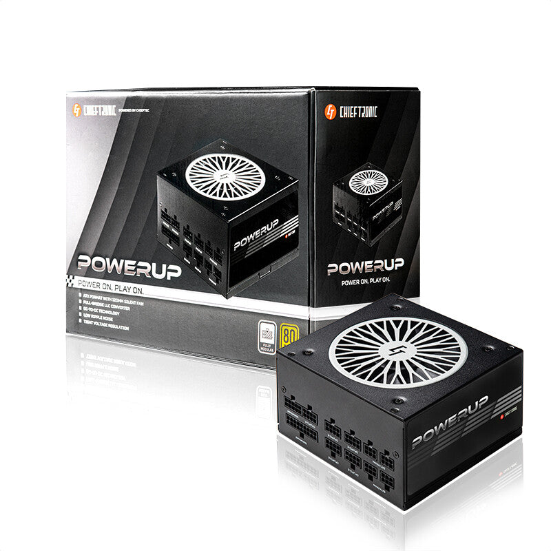 Chieftec PowerUp Chieftronic enhed til strømforsyning 650 W 20+4 pin ATX ATX Sort