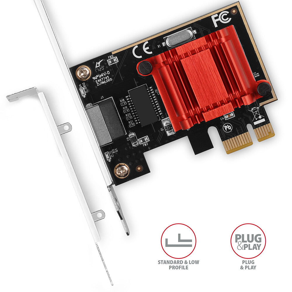 Axagon PCEE-GIX netværkskort Intern Ethernet 1000 Mbit/s