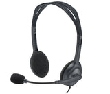 Logitech H111 Headset Ledningsført Kontor/Callcenter Sort