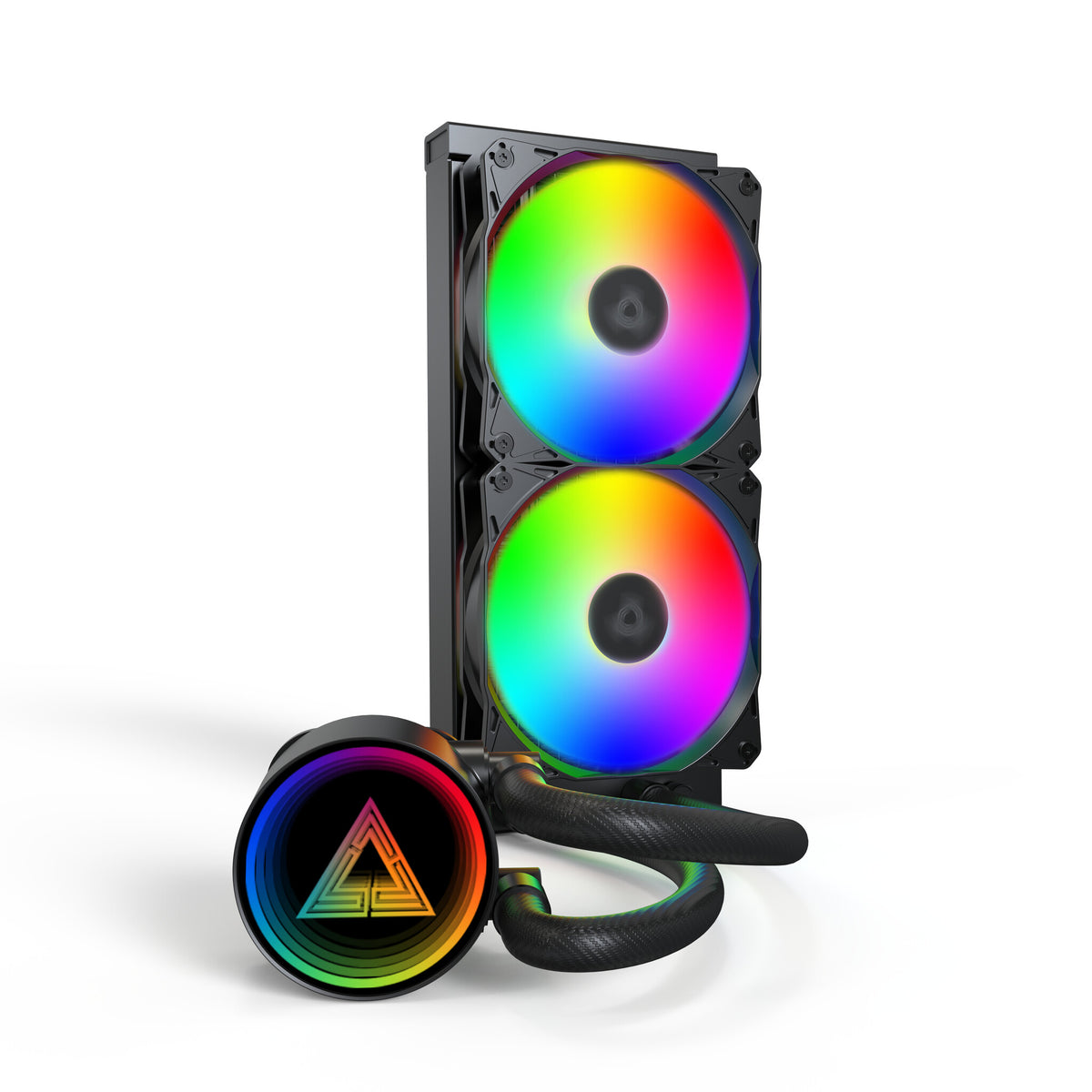 Montech LightFlow ARGB 240 Processor Alt-i-en væskekøler 12 cm Sort 1 stk