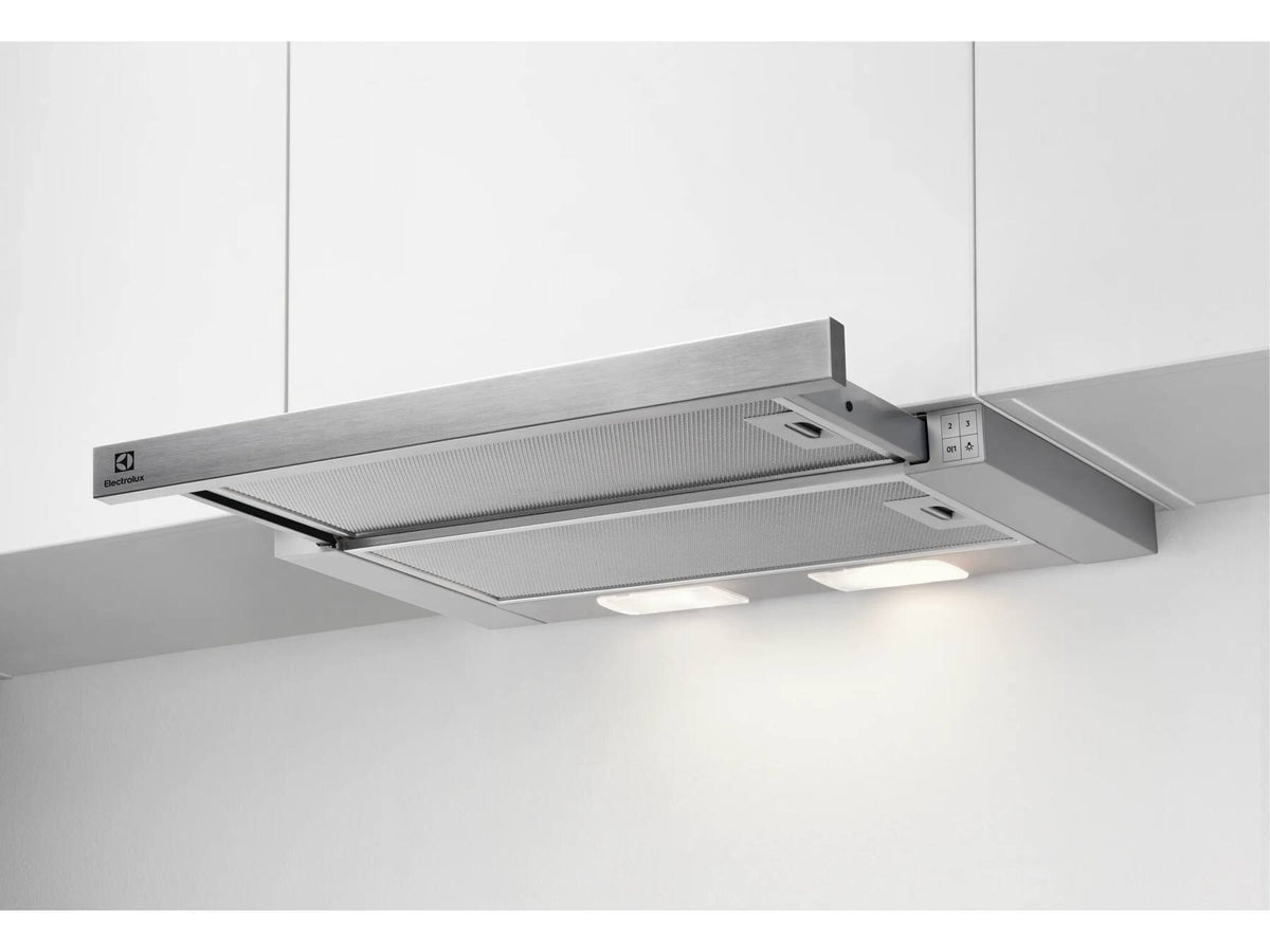 Electrolux LFP326S Semi indbygget (træk ud) Grå, Rustfrit stål 410 m³/t