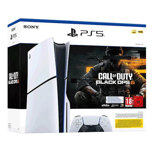 Sony PlayStation 5 Slim - Call of Duty  Black Ops 6 Bundle 1,02 TB Wi-Fi Sort, Hvid