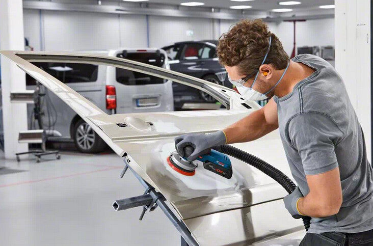 Bosch GEX 18V-125 Professional Excentersliber 10000 rpm 20000 OPM Sort, Blå, Grå, Rød