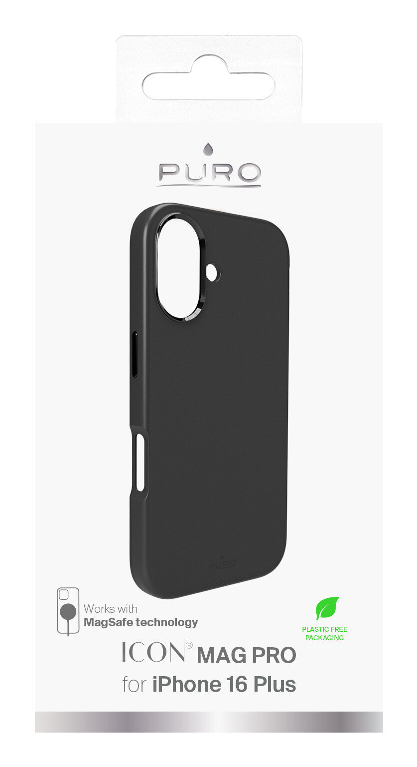 PURO Icon Mag Pro mobiltelefon etui 17 cm (6.7") Cover Sort