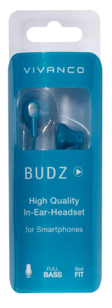 Vivanco BUDZ Headset Ledningsført I ørerne Opkald/musik Blå