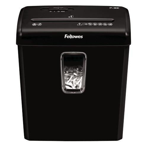 Fellowes Powershred P-30C papirmakulator Krydsmakulering 22 cm Sort