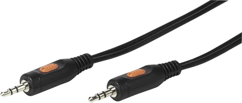 Vivanco VVAJACK15MMK lydkabel 1,5 m 3.5mm Sort