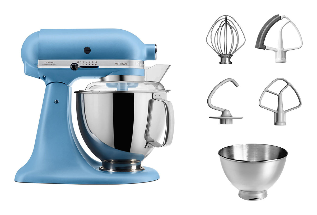 KitchenAid Artisian Food Processor 4.8, 300W, 10 Speed, Blue Velvet EU 5KSM175PSEVB