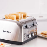 Taurus 960697000 brødrister 7 4 skive(r) 1900 W Rustfrit stål
