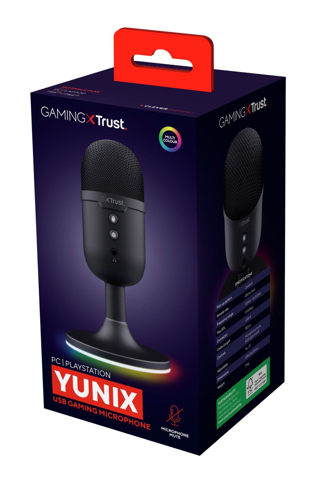 Trust GXT 234P Yunix Sort Bordmikrofon