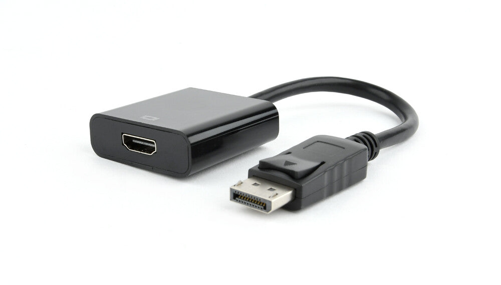 Gembird AB-DPM-HDMIF-002 videokabel adapter 0,1 m DisplayPort HDMI Sort