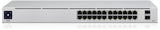 Ubiquiti UniFi 24-Port PoE Administreret L2/L3 Gigabit Ethernet (10/100/1000) Strøm over Ethernet (PoE) 1U Sølv