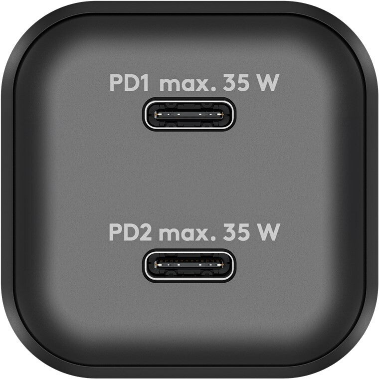 Goobay 2-ports USB GaN Oplader 35W PD Sort
