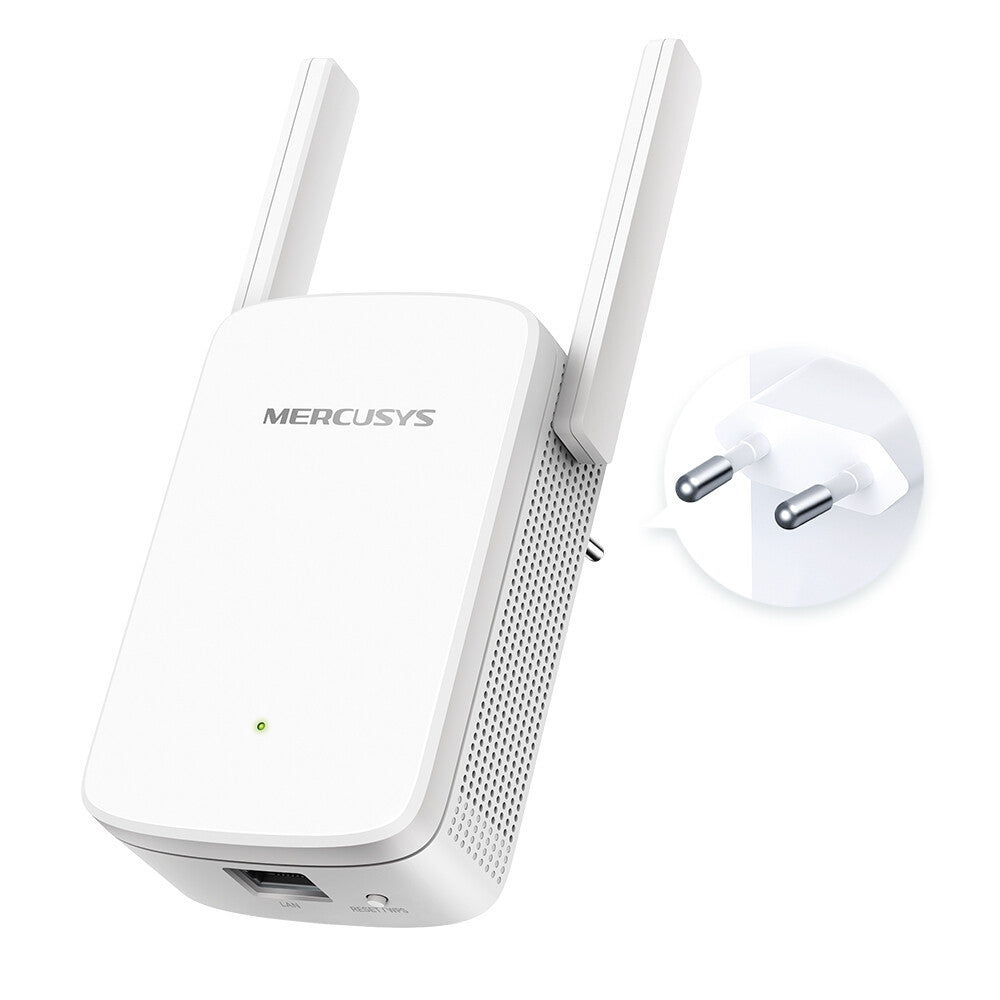 Mercusys ME30 netværk forlænger Netværksgentager Hvid 10, 100 Mbit/s