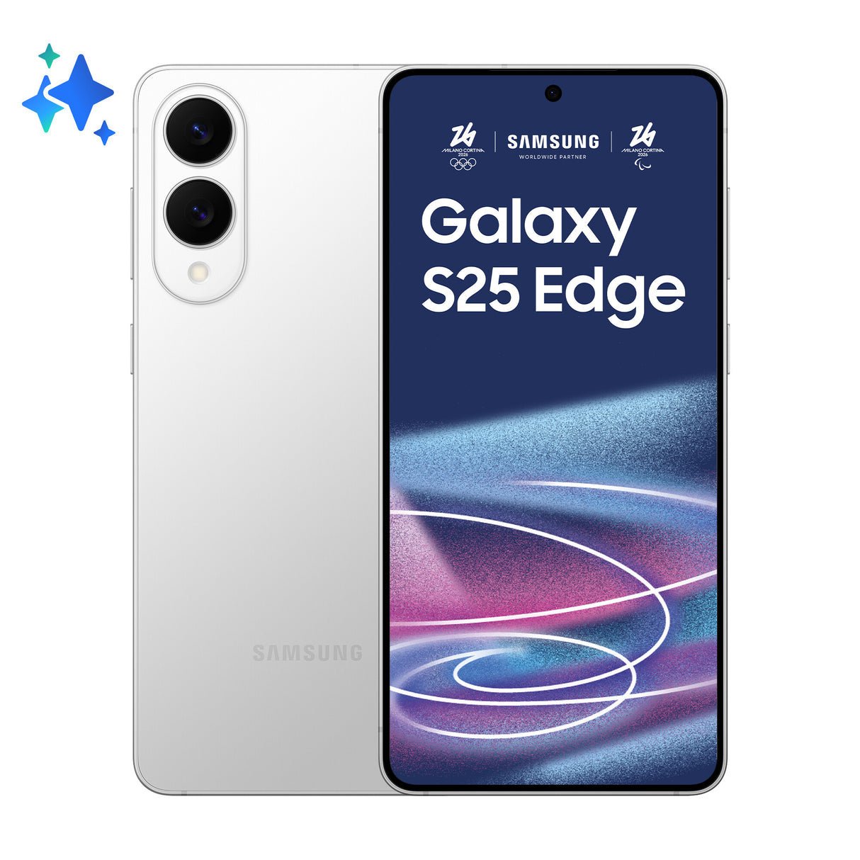 Samsung Galaxy S25 Edge 17 cm (6.7") Dual SIM Android 15 5G USB Type-C 12 GB 256 GB 3900 mAh Sølv
