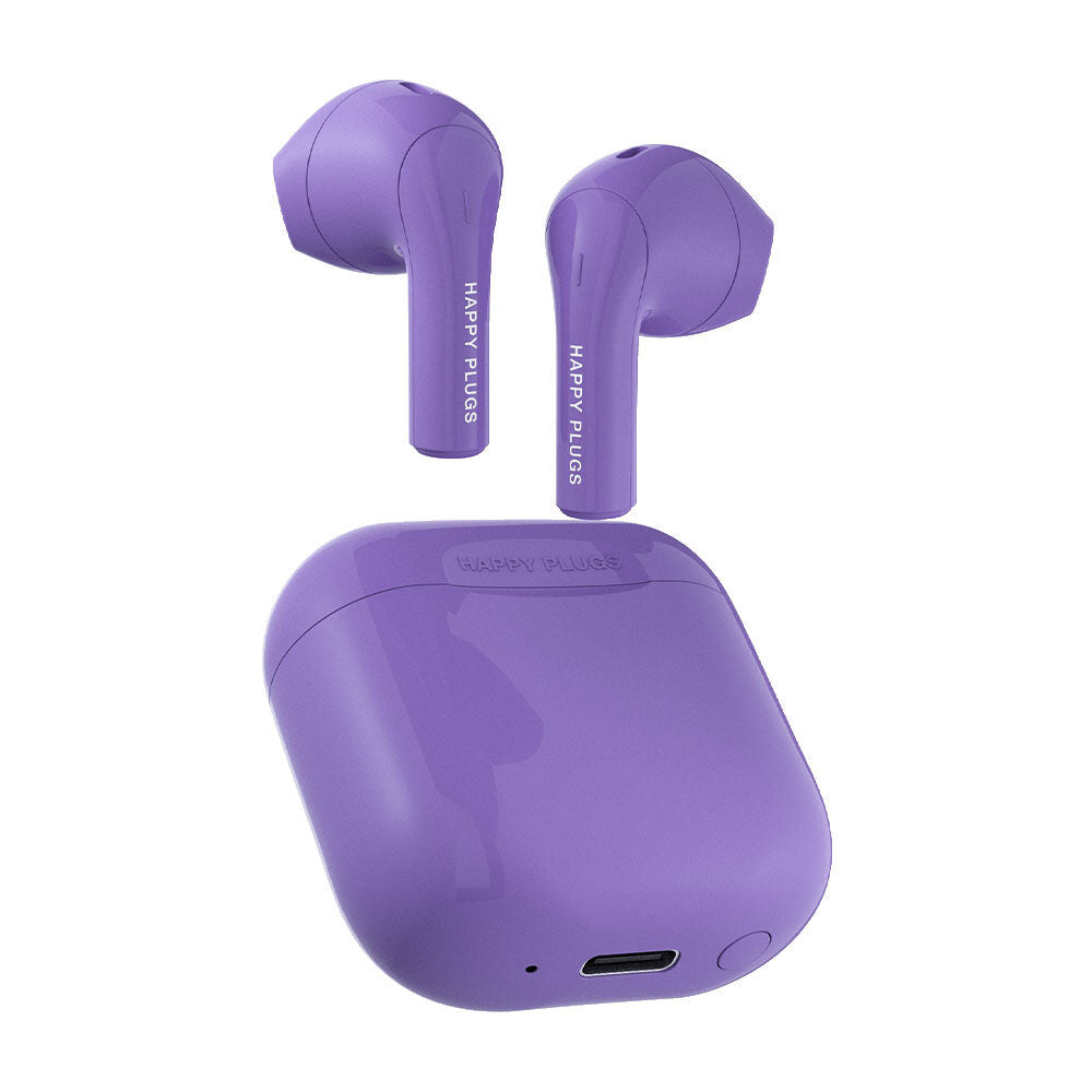 Happy Plugs JOY Headset True Wireless Stereo (TWS) I ørerne Opkald/Musik/Sport/Hverdag Bluetooth Lilla