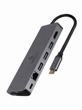 Gembird A-CM-COMBO5-05 interface hub USB 3.2 Gen 1 (3.1 Gen 1) Type-C 5000 Mbit/s Grey