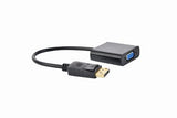 Gembird A-DPM-VGAF-02 videokabel adapter 0,15 m VGA (D-Sub) DisplayPort Sort