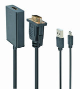 Gembird A-VGA-HDMI-01 video cable adapter 0.15 m HDMI Type A (Standard) VGA (D-Sub) Black