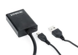 Gembird A-VGA-HDMI-01 video cable adapter 0.15 m HDMI Type A (Standard) VGA (D-Sub) Black